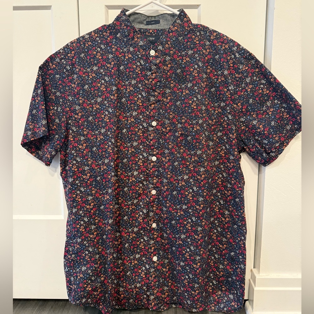 Floral Short Sleeve Men's Shirt